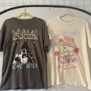 Rock Tees - POISON & DEF LEPPARD
